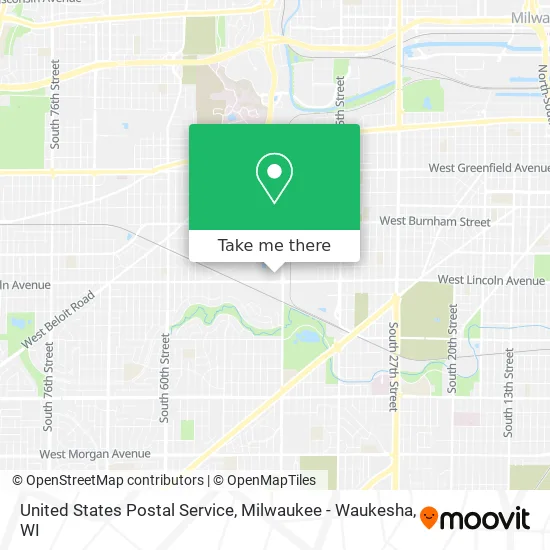 Mapa de United States Postal Service