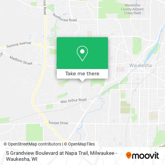 S Grandview Boulevard at Napa Trail map