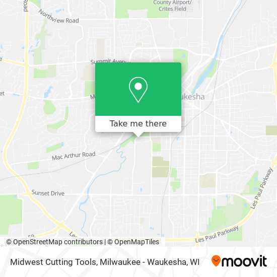 Midwest Cutting Tools map