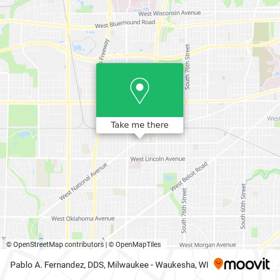 Pablo A. Fernandez, DDS map