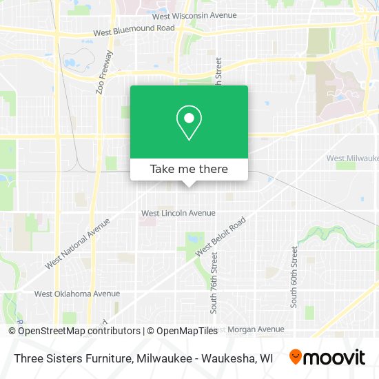 Three Sisters Furniture map