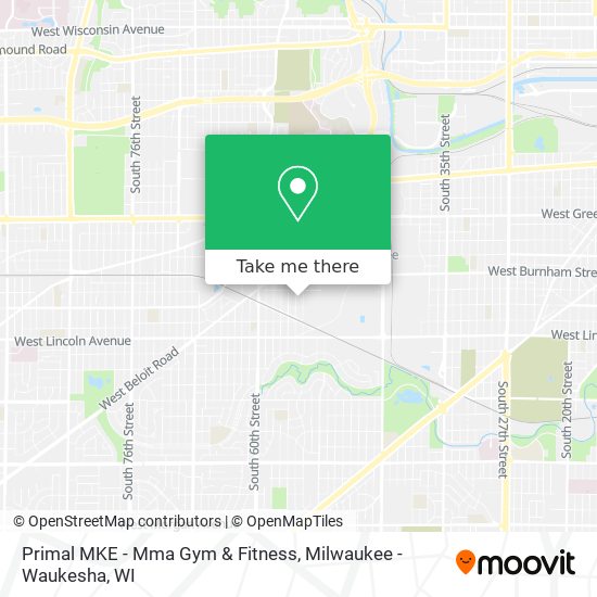 Mapa de Primal MKE - Mma Gym & Fitness
