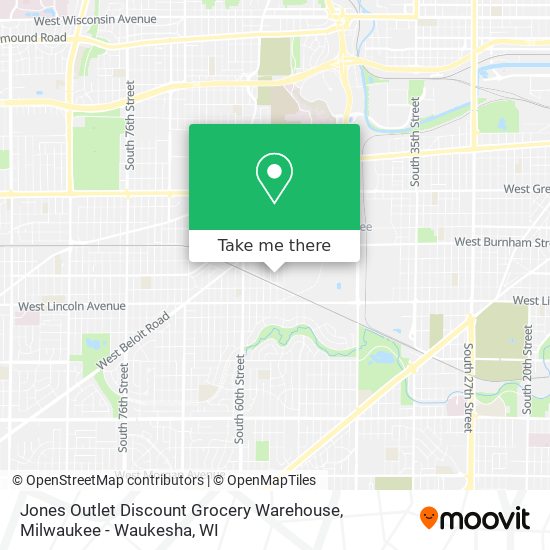 Jones Outlet Discount Grocery Warehouse map