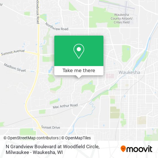 N Grandview Boulevard at Woodfield Circle map