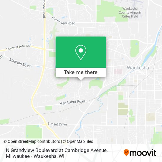Mapa de N Grandview Boulevard at Cambridge Avenue