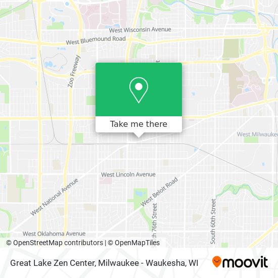 Mapa de Great Lake Zen Center
