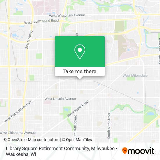 Mapa de Library Square Retirement Community