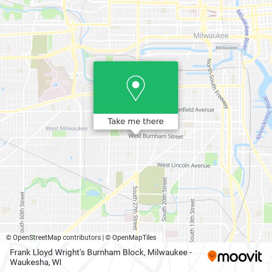 Mapa de Frank Lloyd Wright's Burnham Block