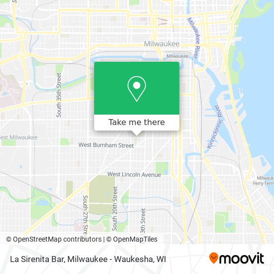La Sirenita Bar map