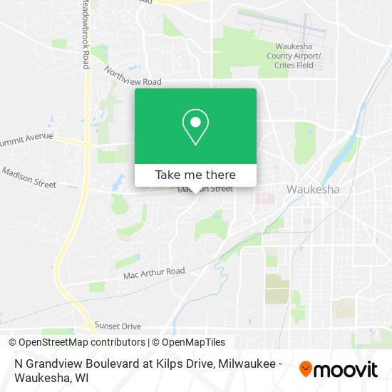 N Grandview Boulevard at Kilps Drive map