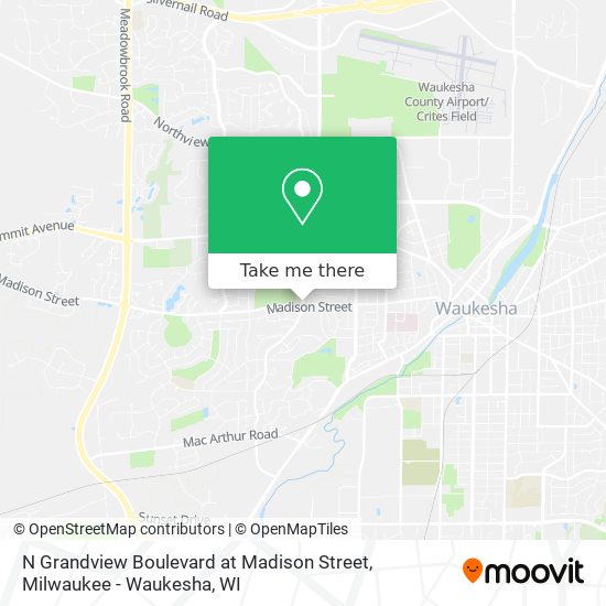 N Grandview Boulevard at Madison Street map