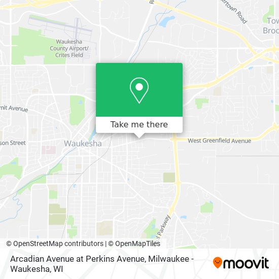 Arcadian Avenue at Perkins Avenue map