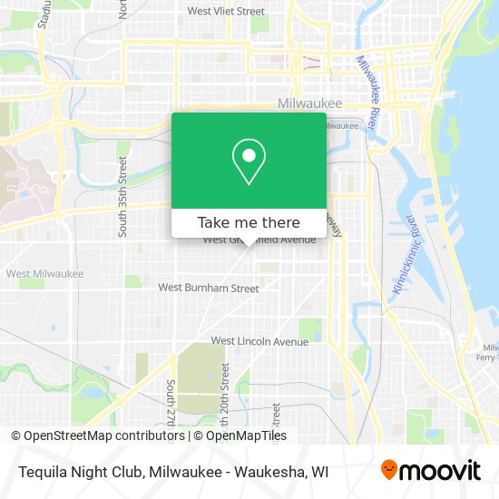 Cómo llegar a Tequila Night Club en Milwaukee - Waukesha, WI en Autobús?