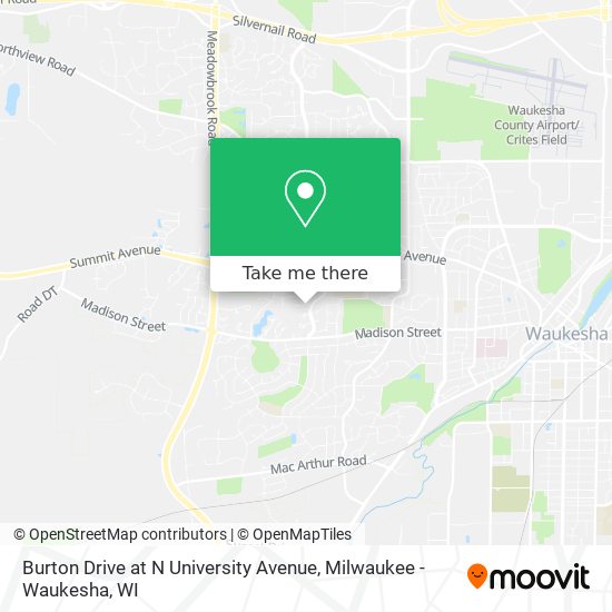 Mapa de Burton Drive at N University Avenue