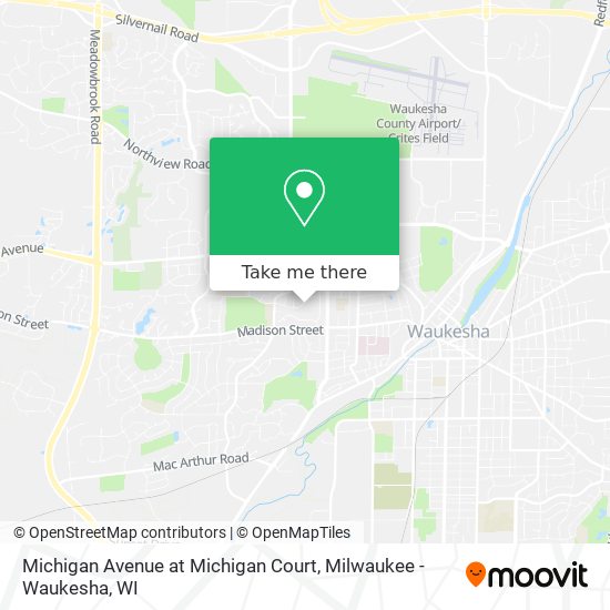 Michigan Avenue at Michigan Court map