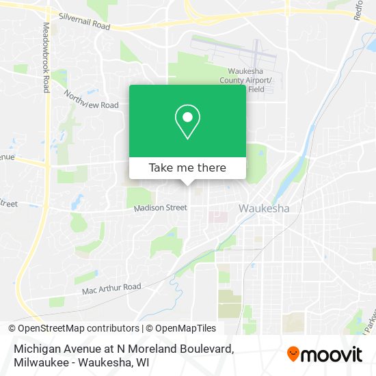 Mapa de Michigan Avenue at N Moreland Boulevard