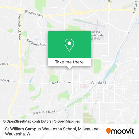 St William Campus-Waukesha School map