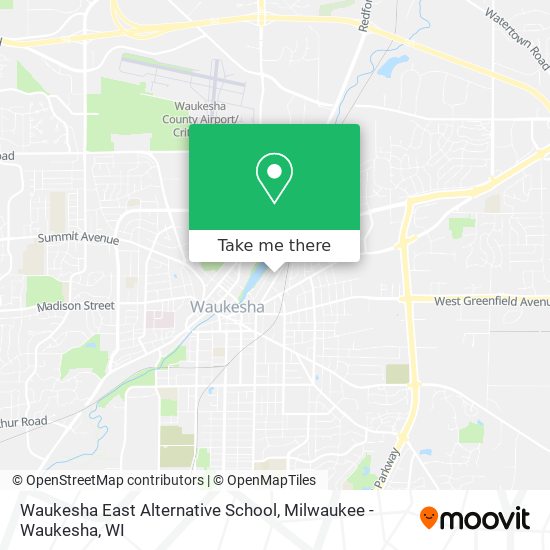 Waukesha East Alternative School map