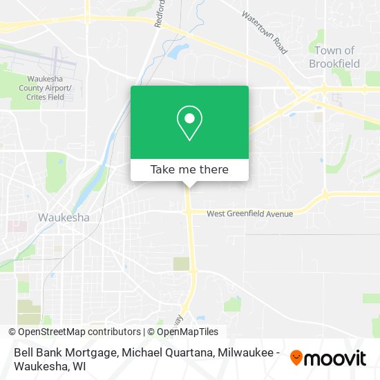 Bell Bank Mortgage, Michael Quartana map