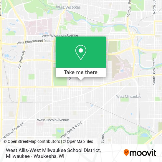 Mapa de West Allis-West Milwaukee School District