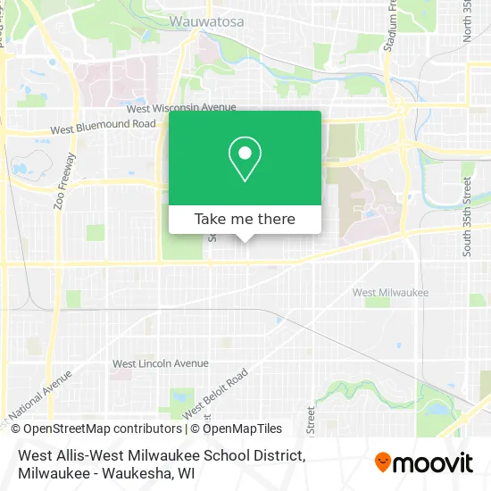 West Allis-West Milwaukee School District map