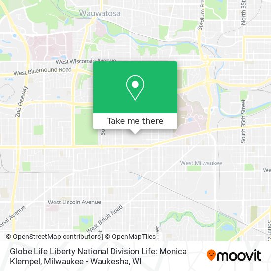 Globe Life Liberty National Division Life: Monica Klempel map