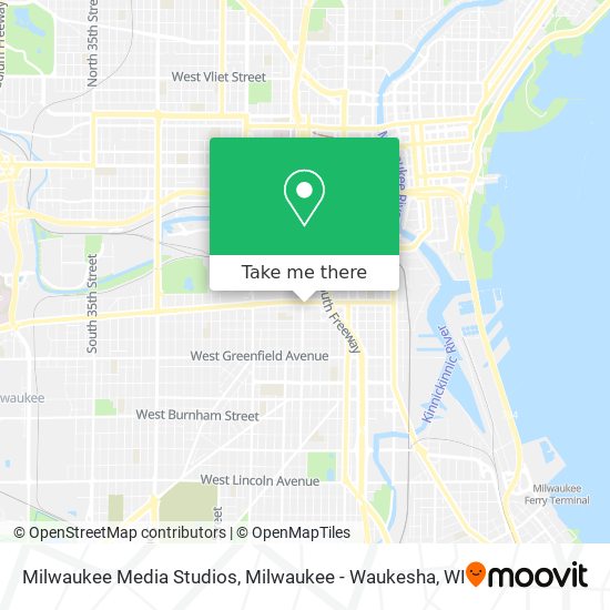 Mapa de Milwaukee Media Studios