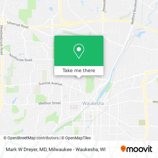 Mark W Dreyer, MD map