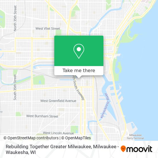 Mapa de Rebuilding Together Greater Milwaukee