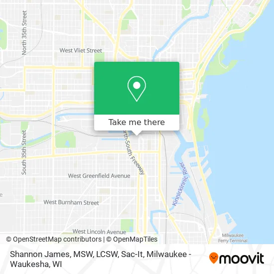 Mapa de Shannon James, MSW, LCSW, Sac-It