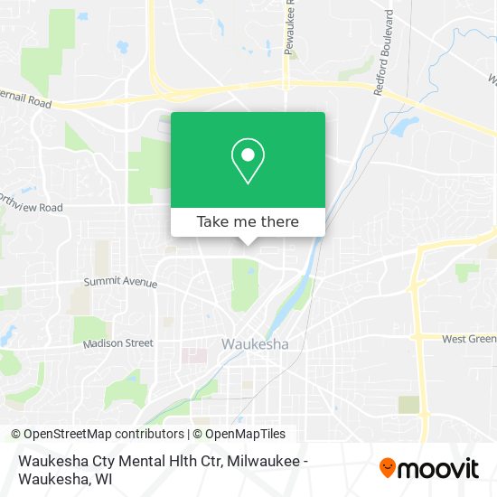 Mapa de Waukesha Cty Mental Hlth Ctr