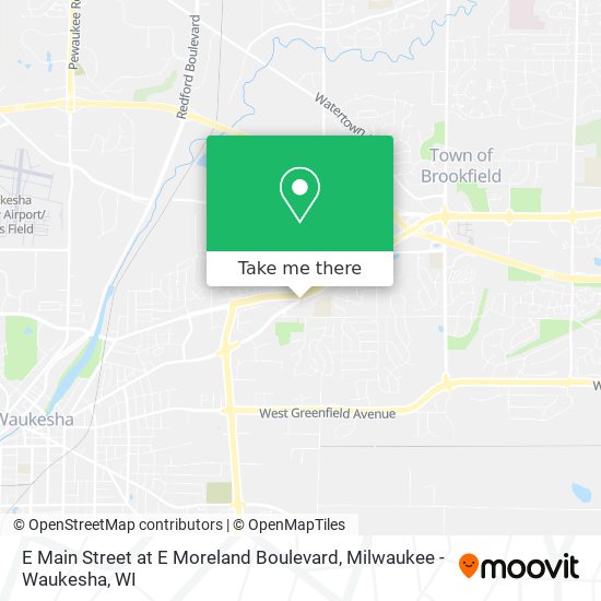 E Main Street at E Moreland Boulevard map
