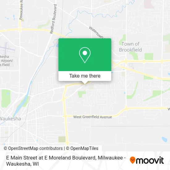 Mapa de E Main Street at E Moreland Boulevard