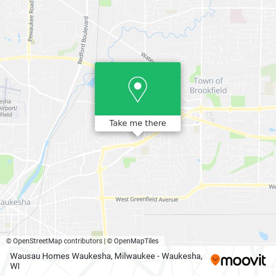 Wausau Homes Waukesha map