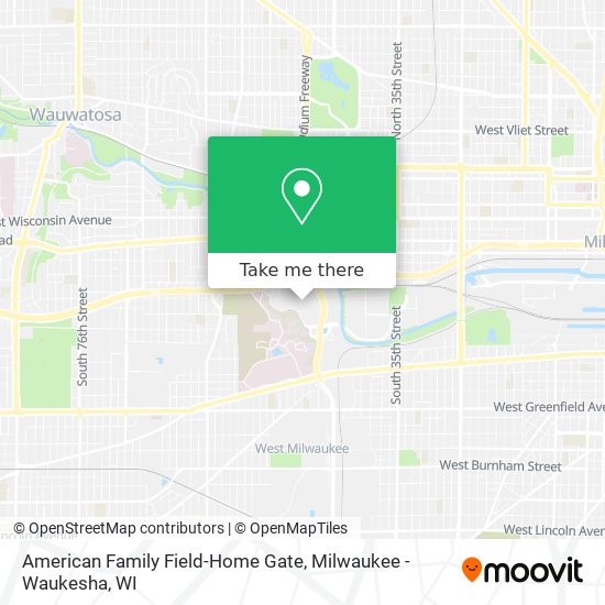 Mapa de American Family Field-Home Gate