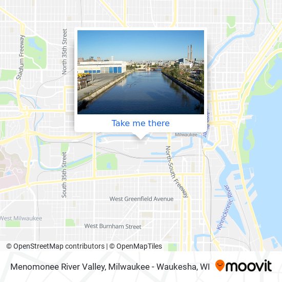 Menomonee River Valley map