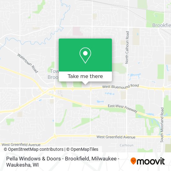 Pella Windows & Doors - Brookfield map