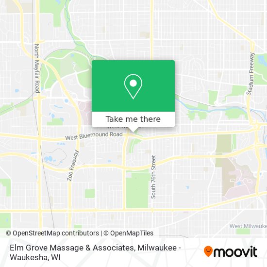 Mapa de Elm Grove Massage & Associates