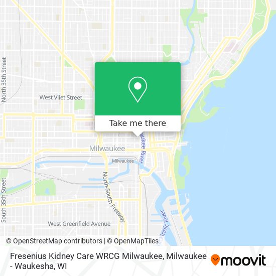 Mapa de Fresenius Kidney Care WRCG Milwaukee