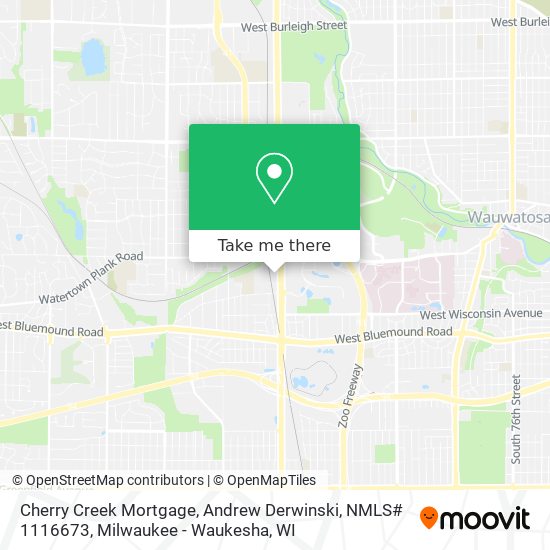 Cherry Creek Mortgage, Andrew Derwinski, NMLS# 1116673 map