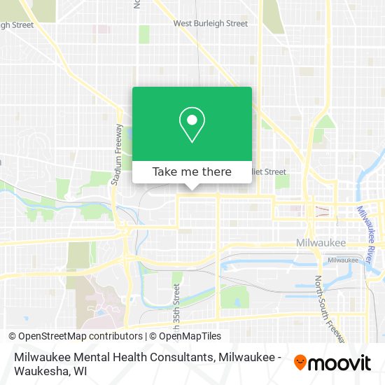 Milwaukee Mental Health Consultants map