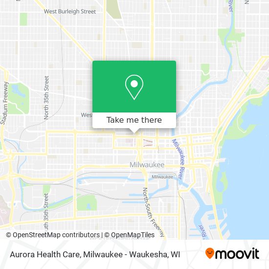 Mapa de Aurora Health Care