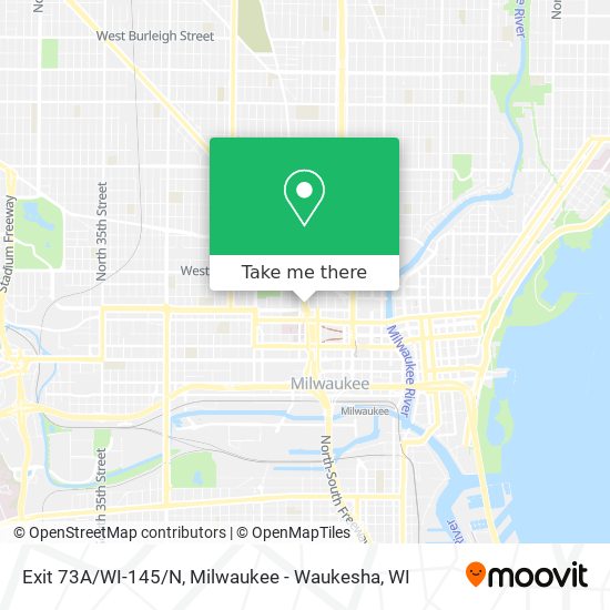 Mapa de Exit 73A/WI-145/N