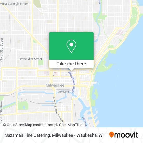 Sazama's Fine Catering map
