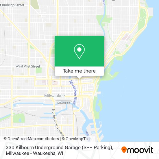 330 Kilbourn Underground Garage (SP+ Parking) map