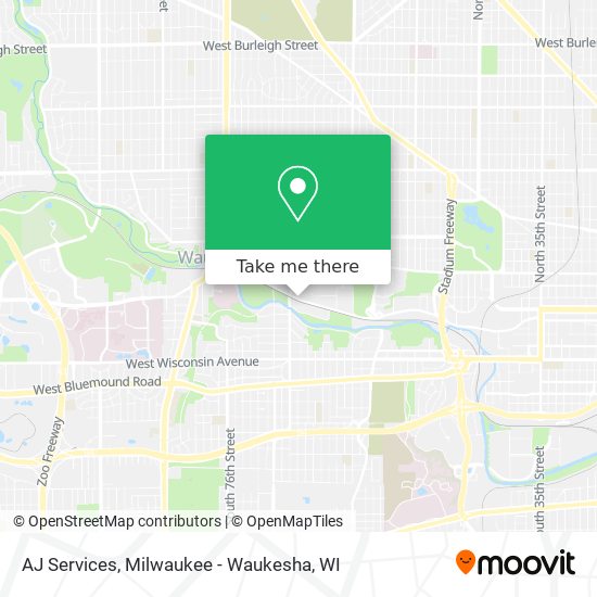 Mapa de AJ Services