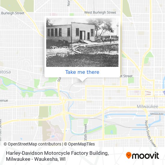 Harley-Davidson Motorcycle Factory Building map