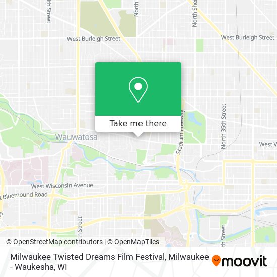 Milwaukee Twisted Dreams Film Festival map