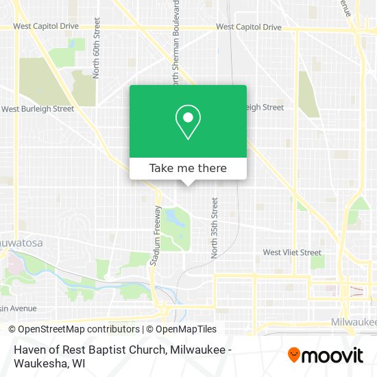 Haven of Rest Baptist Church map