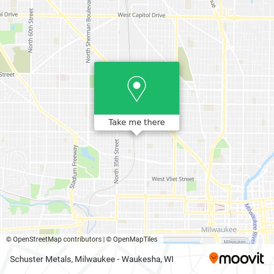 Schuster Metals map